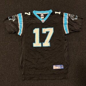 Vintage Reebok Carolina Panthers Delhomme #17 Football Jersey Womens XL Black